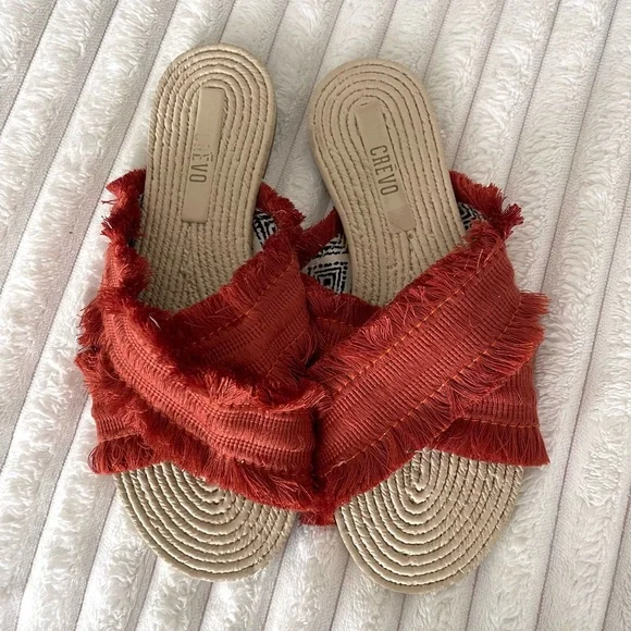 crevo woven cross strap slide sandals - Picture 3 of 5